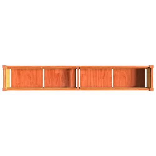 Plantekasse 180x31x31 cm massivt fyrretræ gyldenbrun