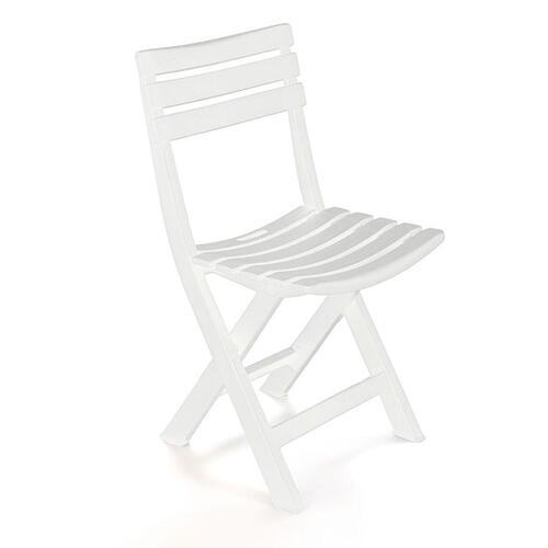 Polstrede Campingstol IPAE Progarden Birki bir80cbi Hvid 44 x 41 x 78 cm