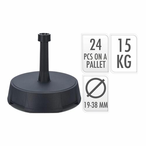 Fod for strandparasol 15 kg Antracit
