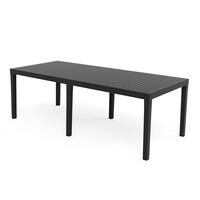 Spisebord IPAE Progarden Indo ind012an Forlængbar Antracit 220 x 90 x 72 cm