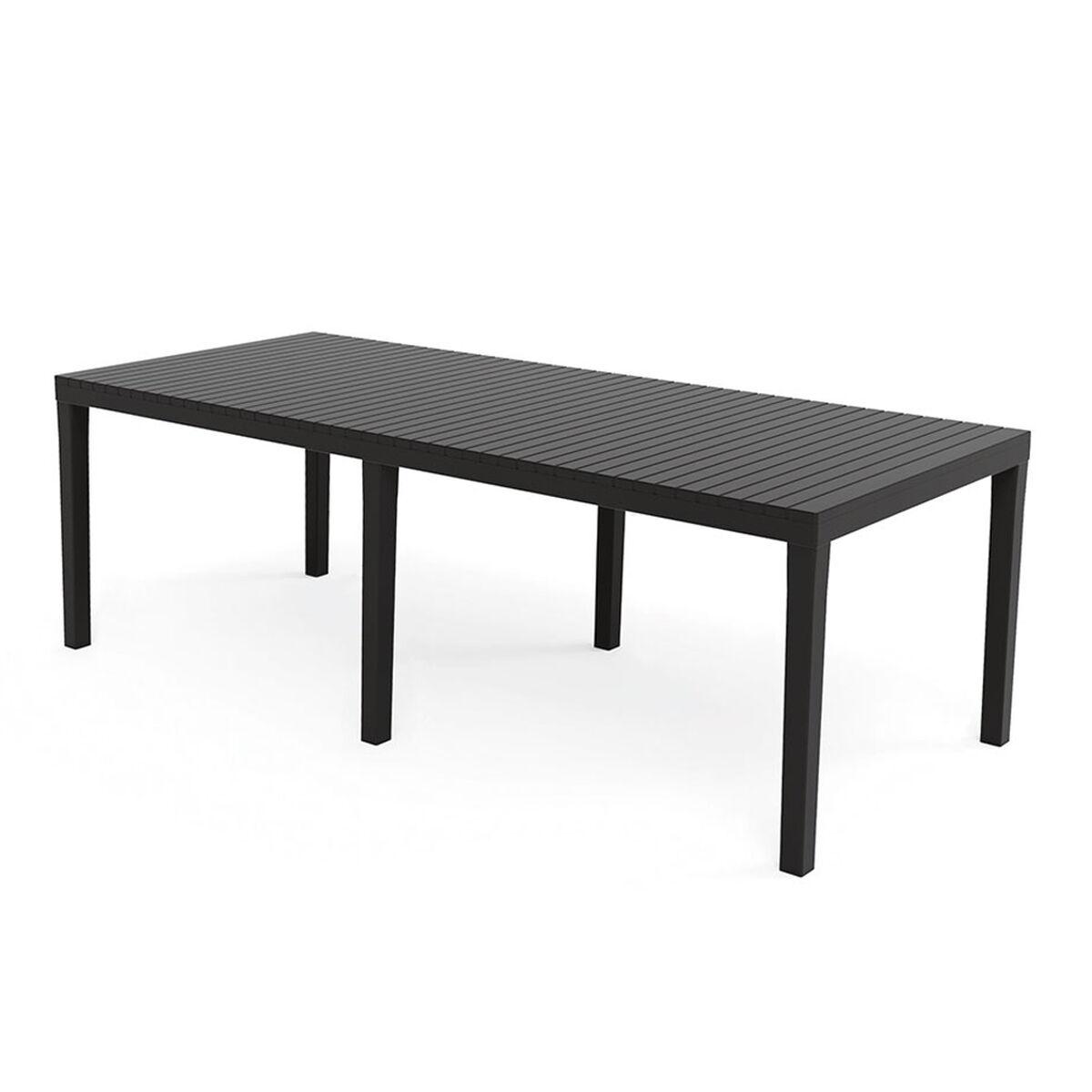 Spisebord IPAE Progarden Indo ind012an Forlængbar Antracit 220 x 90 x 72 cm