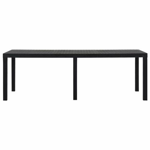 Spisebord IPAE Progarden Indo ind012an Forlængbar Antracit 220 x 90 x 72 cm