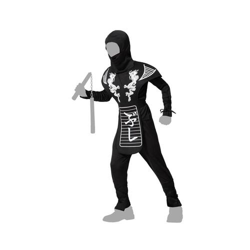 Kostume til børn Multifarvet Ninja 7-9 år
