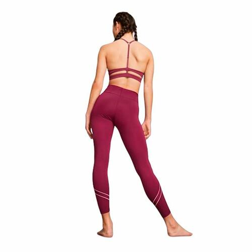 Sport leggings til kvinder Puma Studio Ultrabare Mørkerød M
