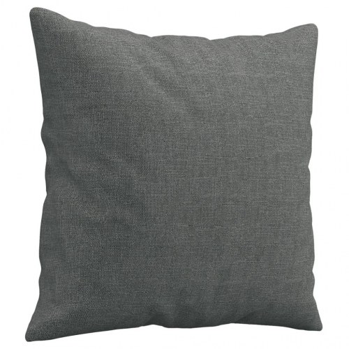 2-personers sofa med pyntepuder - stof, mørkegrå, sædebredde 120 cm