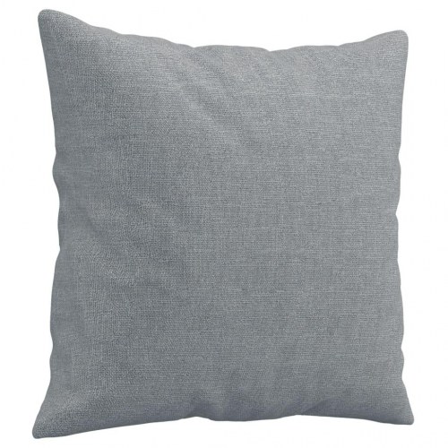 2-personers sofa med pyntepuder 120 cm i stof - lysegrå