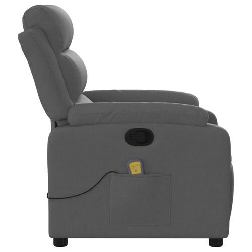 Massagestol stof mørkegrå