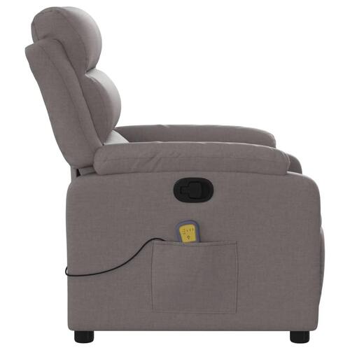 Massagestol stof gråbrun