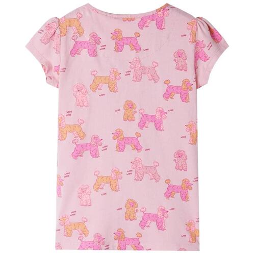 Pyjamas til børn str. 92 korte ærmer lyserød