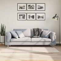Gulvtæppe HUARTE 80x150 cm kort luv og vaskbart beige
