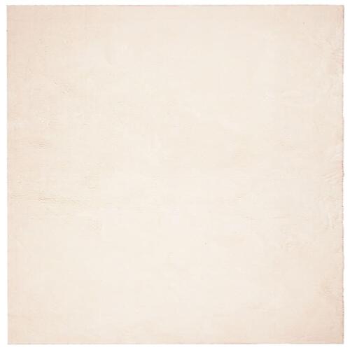 Gulvtæppe HUARTE 160x160 cm kort luv og vaskbart beige