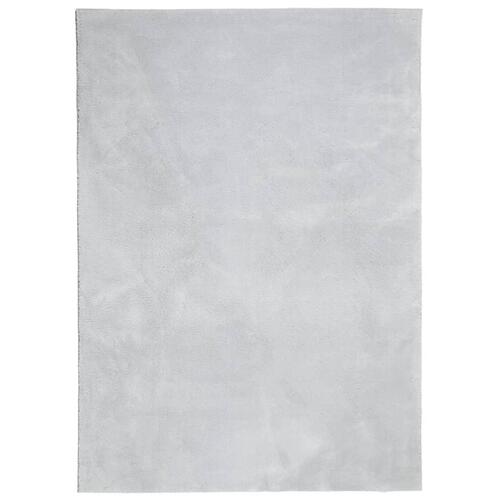 Gulvtæppe HUARTE 140x200 cm kort luv og vaskbart grå