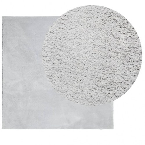Gulvtæppe HUARTE 200×200 cm - kort luv, vaskbart, grå