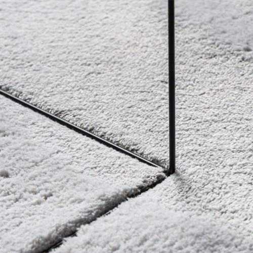 Gulvtæppe HUARTE 200×200 cm - kort luv, vaskbart, grå