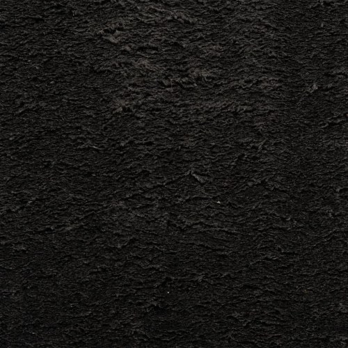 Gulvtæppe HUARTE - 120×120 cm, kort luv, vaskbart, sort