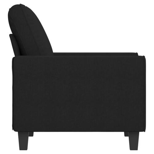 Lænestol 60 cm stof sort