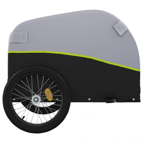 Cykelanhænger 45 kg - jern, sort/grøn