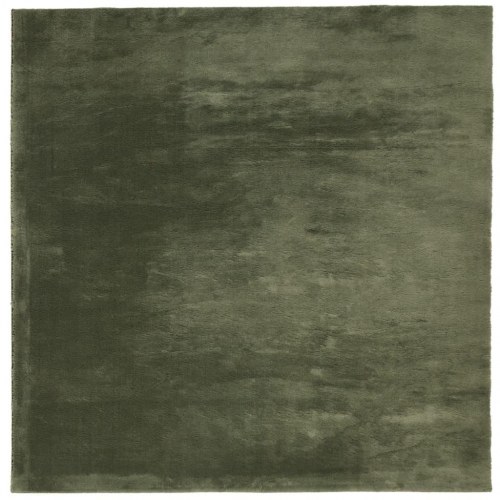 Gulvtæppe HUARTE 240×240 cm - kort luv, vaskbart, skovgrøn