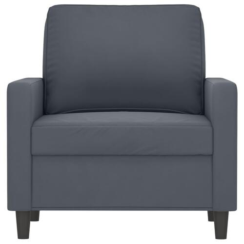 Lænestol 60 cm velour mørkegrå