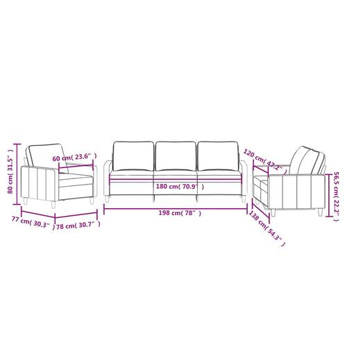 3 personers sofa med hynder velour blå