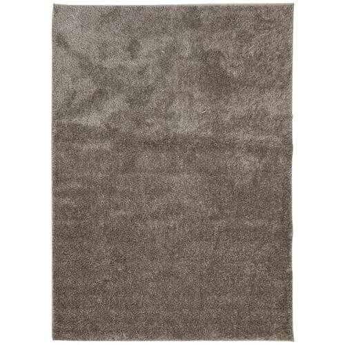 Gulvtæppe ISTAN 200x280 cm lang luv skinnende look grå
