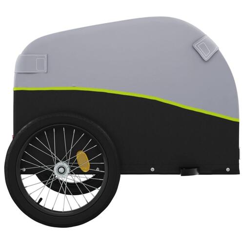 Cykelanhænger 30 kg jern sort og grøn