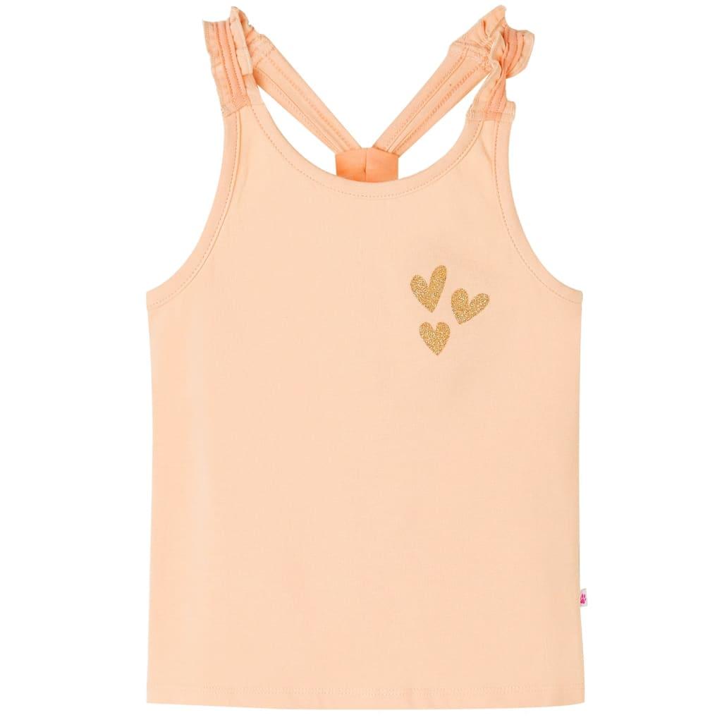 Tanktop til børn str. 140 lys orange