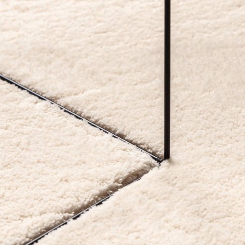 Gulvtæppe HUARTE 80×200 cm - kort luv, vaskbart, beige
