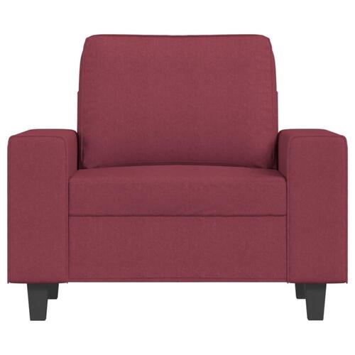 Lænestol 60 cm stof vinrød