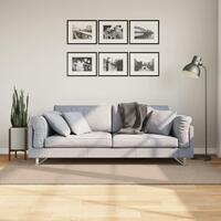 Gulvtæppe HUARTE 100x200 cm kort luv og vaskbart sandfarvet