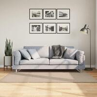 Gulvtæppe HUARTE 120x170 cm kort luv og vaskbart sandfarvet