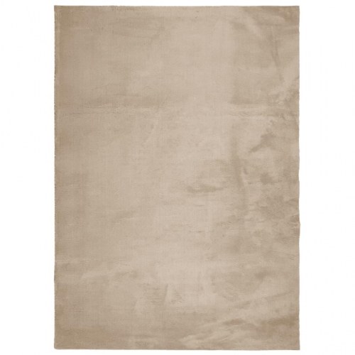Gulvtæppe HUARTE 200×280 cm - kort luv, vaskbart, sandfarvet