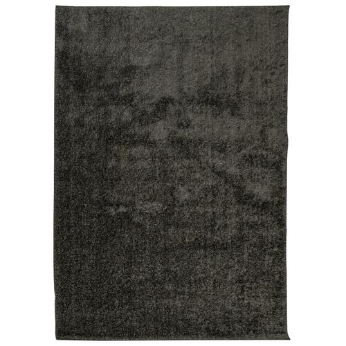 Gulvtæppe ISTAN 160x230 cm lang luv skinnende look antracitgrå