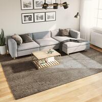 Gulvtæppe ISTAN 240x340 cm lang luv skinnende look grå