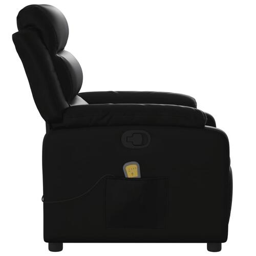 Massagestol kunstlæder sort