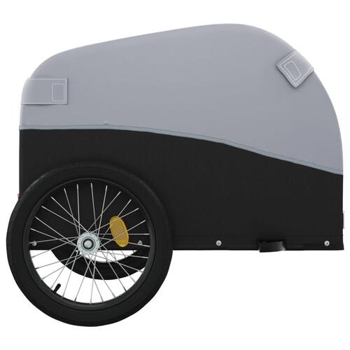 Cykelanhænger 30 kg jern sort og grå