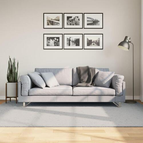 Gulvtæppe HUARTE 160x230 cm kort luv og vaskbart grå