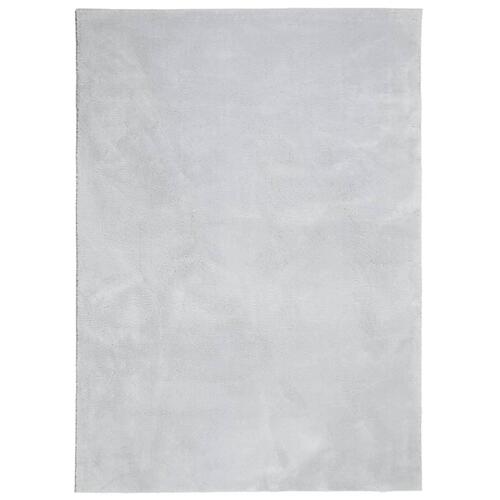 Gulvtæppe HUARTE 160x230 cm kort luv og vaskbart grå