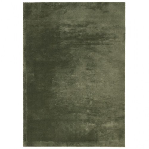 Gulvtæppe HUARTE 240 x 340 cm kort luv vaskbart skovgrøn
