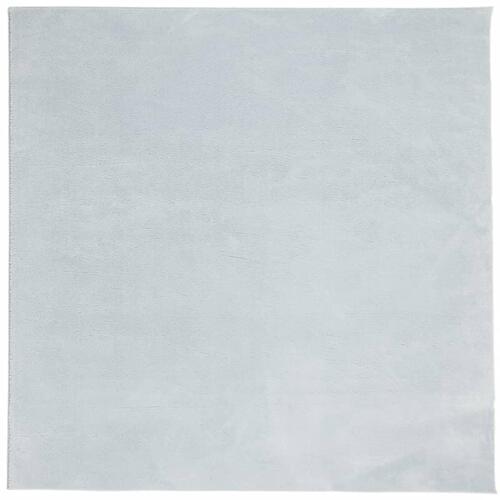 Gulvtæppe HUARTE 200x200 cm kort luv og vaskbart blå