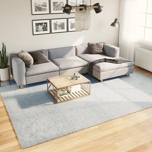 Gulvtæppe HUARTE 240x340 cm kort luv og vaskbart blå