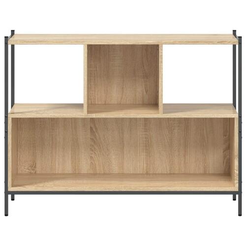 Bogreol 102x28x77,5 cm konstrueret træ sonoma-eg