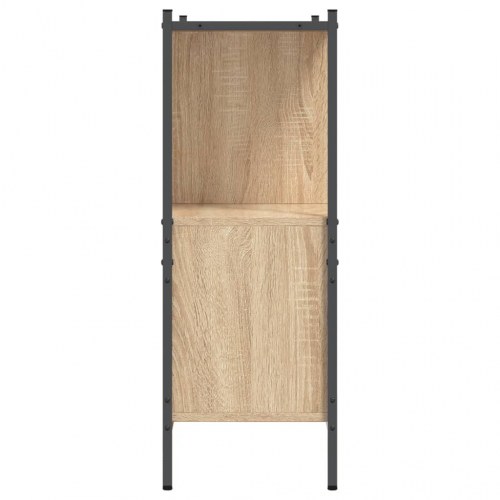 Bogreol 102x28x77,5 cm konstrueret træ sonoma-eg