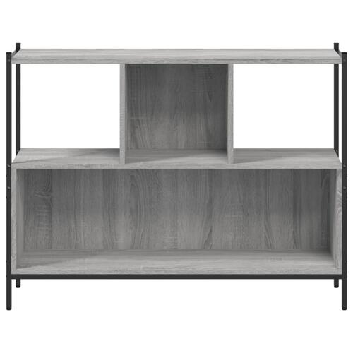 Bogreol 102x28x77,5 cm konstrueret træ grå sonoma-eg