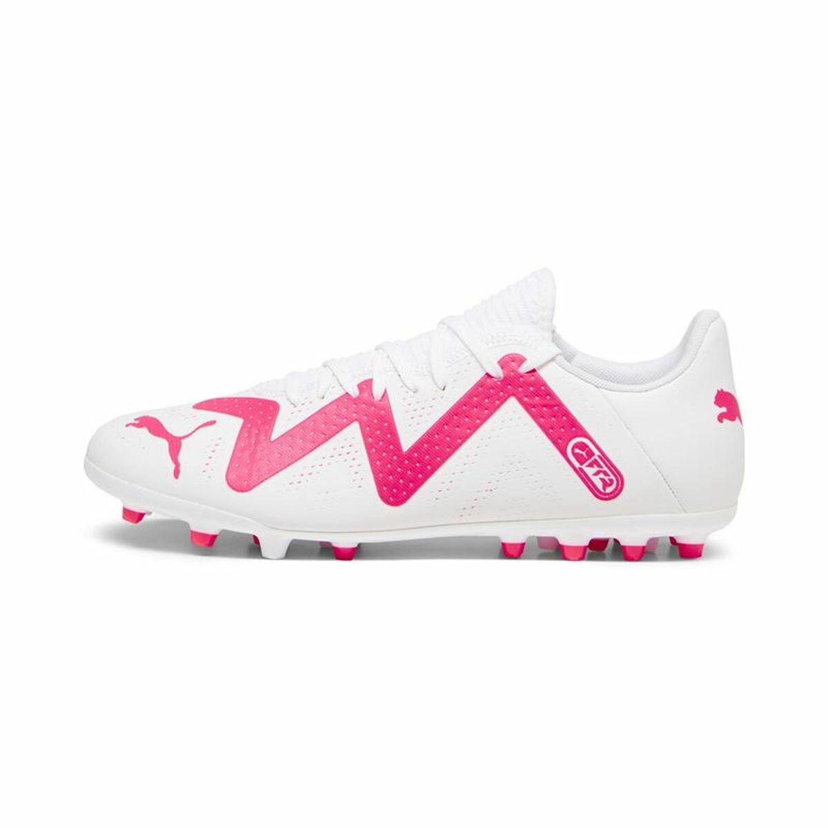 Voksen fodboldstøvler Puma Future Play MG Hvid Fuchsia 42