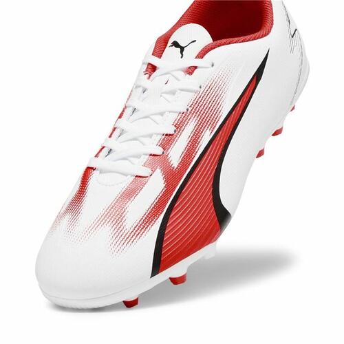 Voksen fodboldstøvler Puma Ultra Play MG Hvid Rød 42