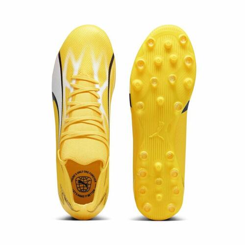 Voksen fodboldstøvler Puma Ultra Match MG Gul 44