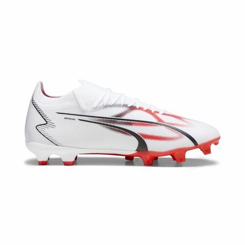 Voksen fodboldstøvler Puma Ultra Match FG/AG Hvid 42