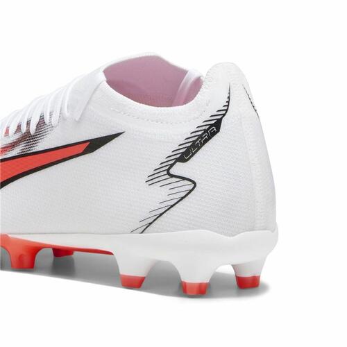 Voksen fodboldstøvler Puma Ultra Match FG/AG Hvid 42.5