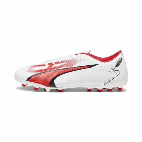 Voksen fodboldstøvler Puma Ultra Play MG Hvid Rød 43